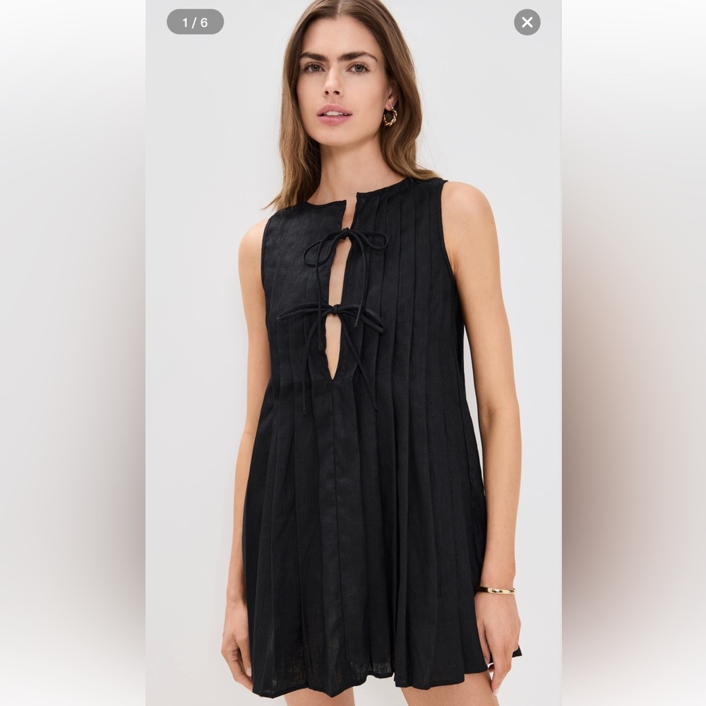 VRG GRL Valeria Linen Mini Dress - NWT